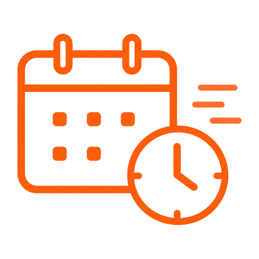 Time and planning icon